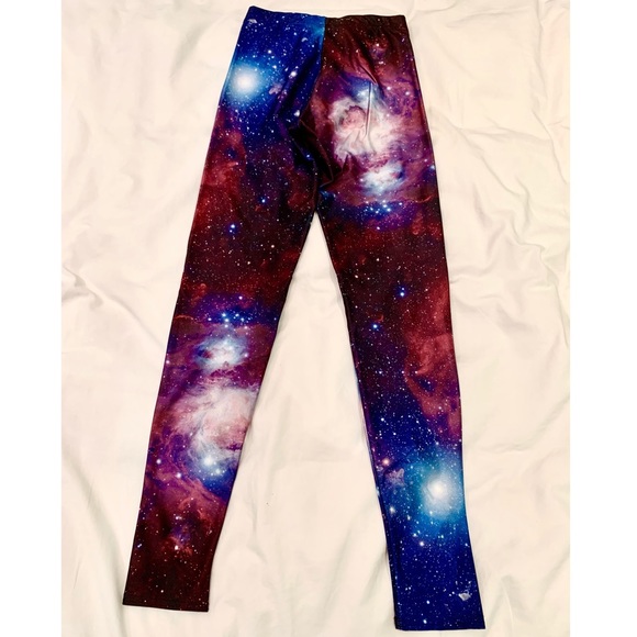 BlackMilk Galaxy Purple Leggings - Picture 3 of 4